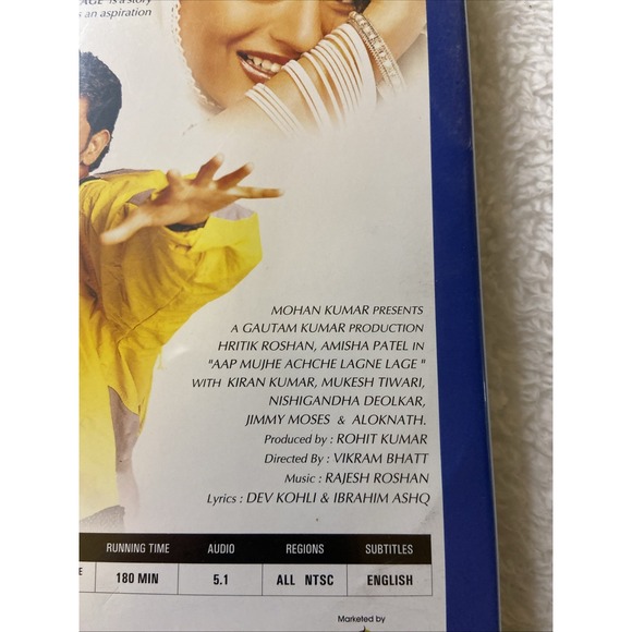 Aap Mujhe Achche Lagne Lage Dvd 2002 Hritik Roshan Amisha‎ Patel Indian - Picture 5 of 12